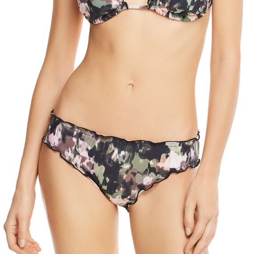 Lucky Brand Smokescreen ruffle bikini BOTTOMS💦 - Picture 2 of 8